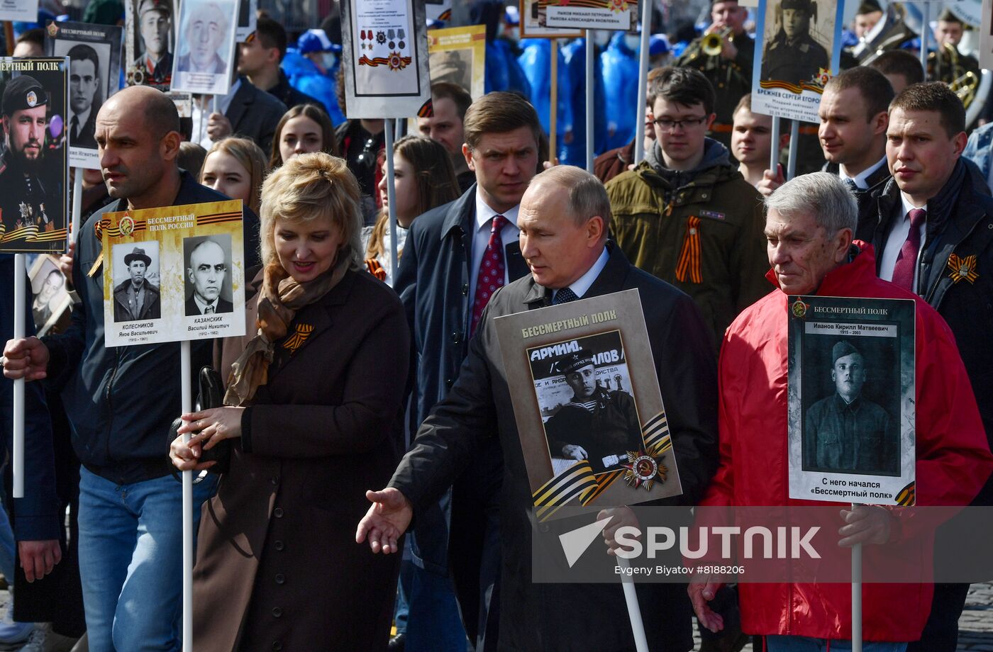 Russia Putin WWII Immortal Regiment March