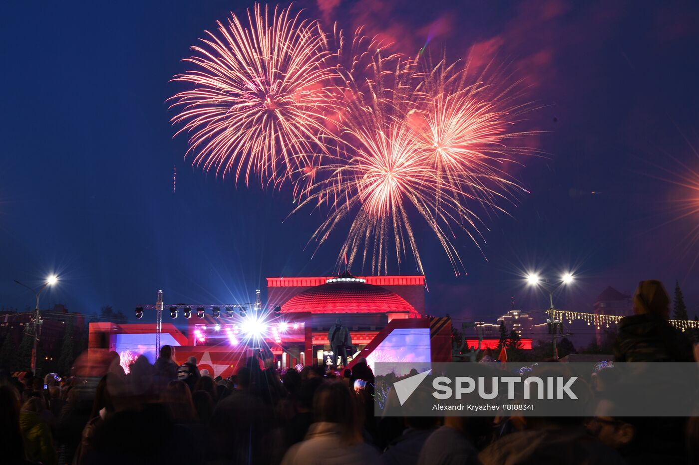 Russia Regions WWII Victory Day Fireworks