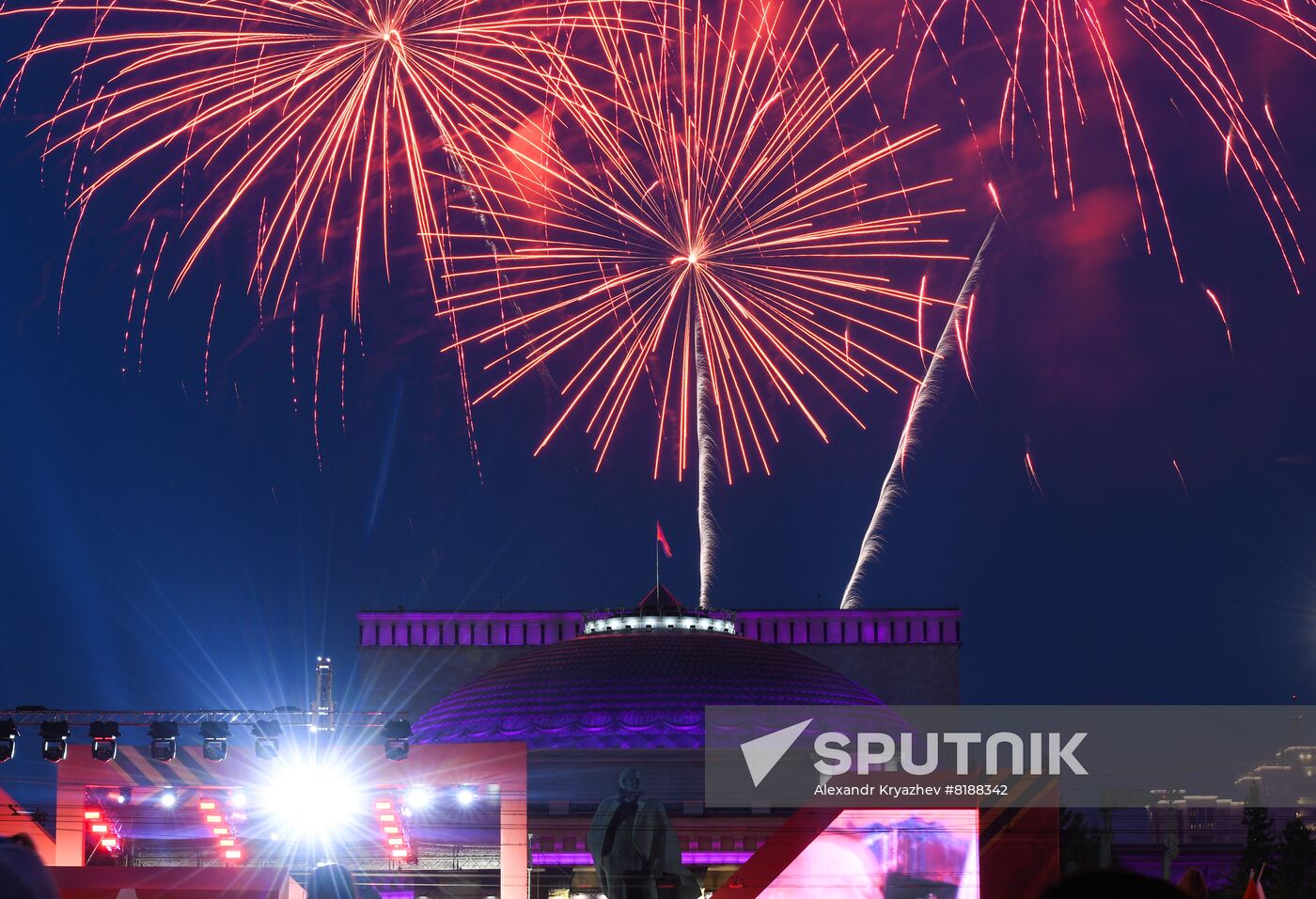 Russia Regions WWII Victory Day Fireworks