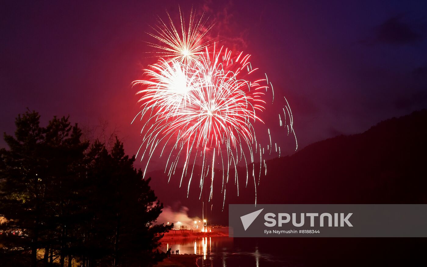 Russia Regions WWII Victory Day Fireworks