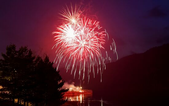 Russia Regions WWII Victory Day Fireworks