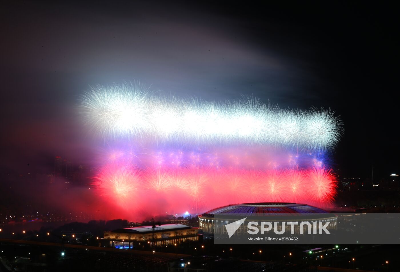 Russia WWII Victory Day Fireworks
