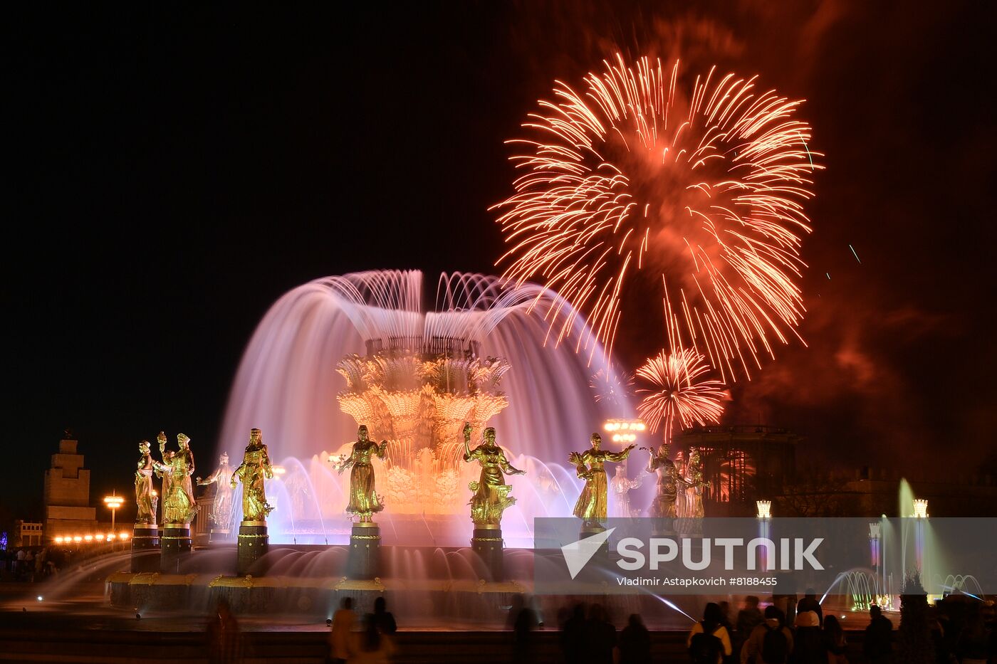 Russia WWII Victory Day Fireworks