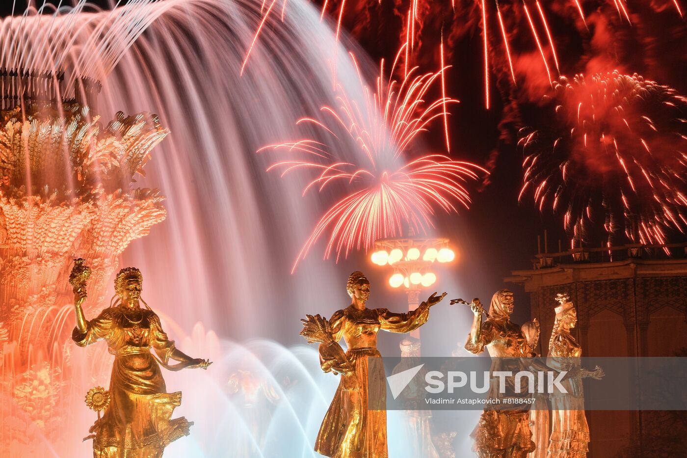 Russia WWII Victory Day Fireworks