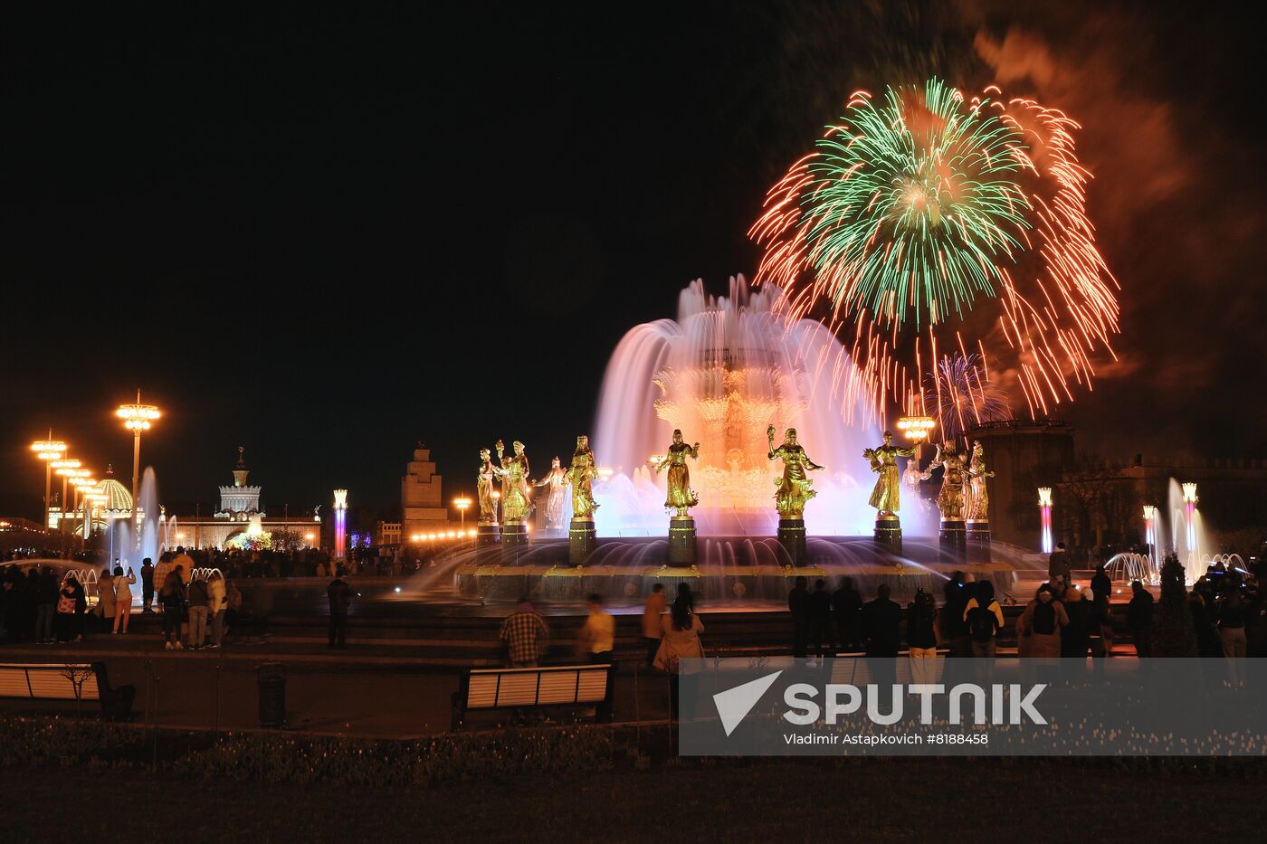 Russia WWII Victory Day Fireworks