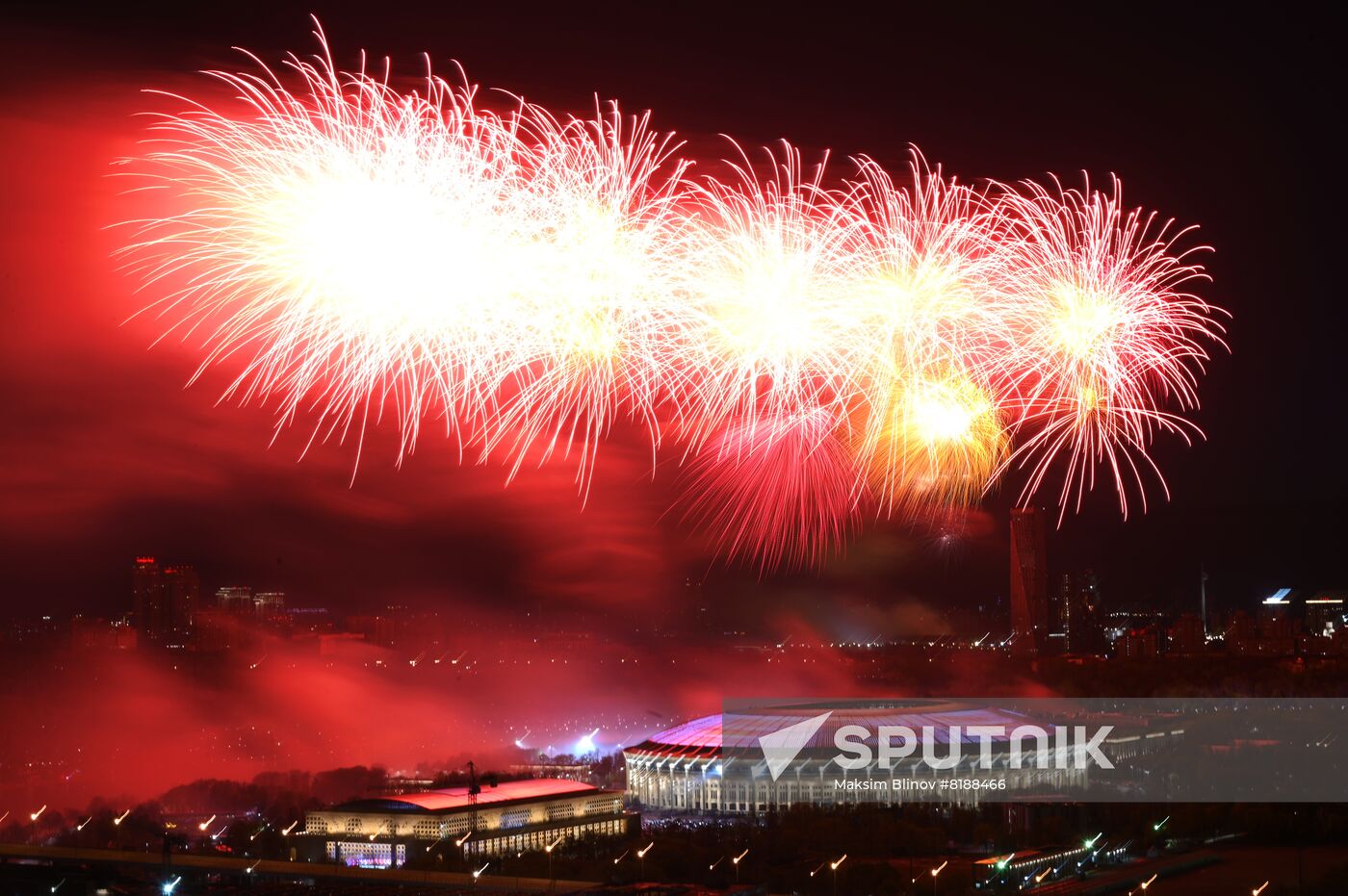 Russia WWII Victory Day Fireworks
