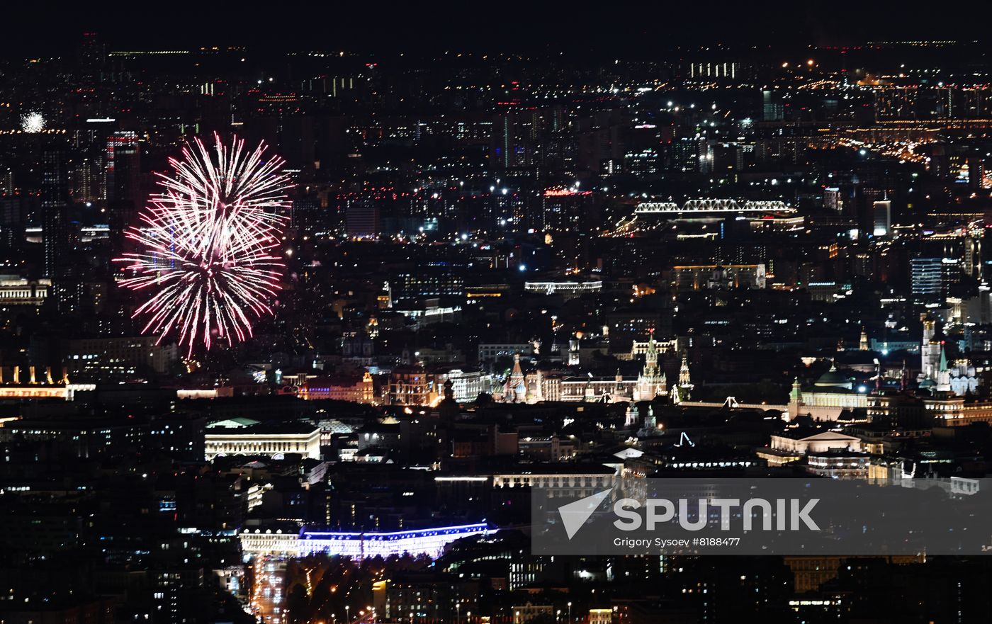 Russia WWII Victory Day Fireworks