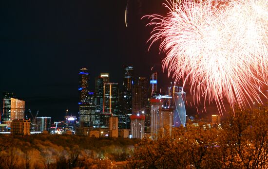 Russia WWII Victory Day Fireworks