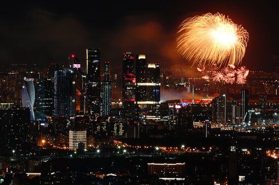 Russia WWII Victory Day Fireworks