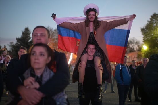 Russia Crimea WWII Victory Day Celebrations