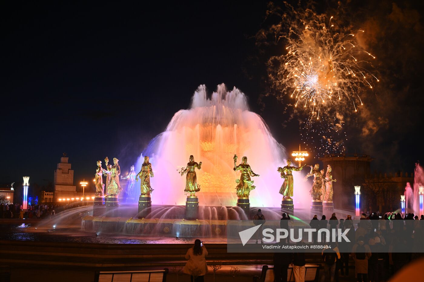 Russia WWII Victory Day Fireworks