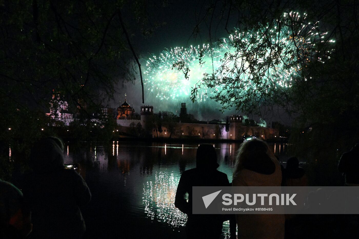 Russia WWII Victory Day Fireworks