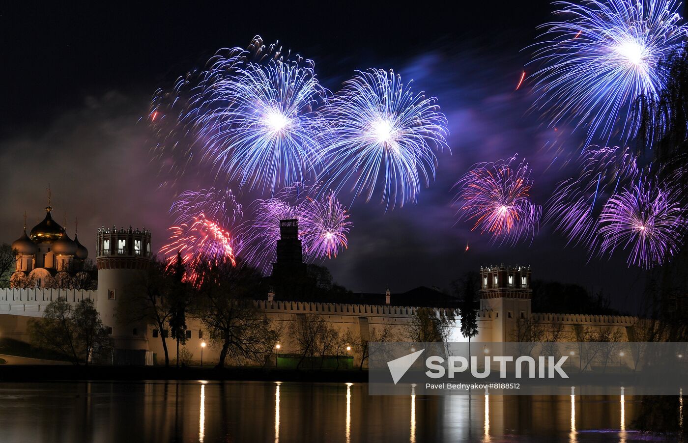 Russia WWII Victory Day Fireworks