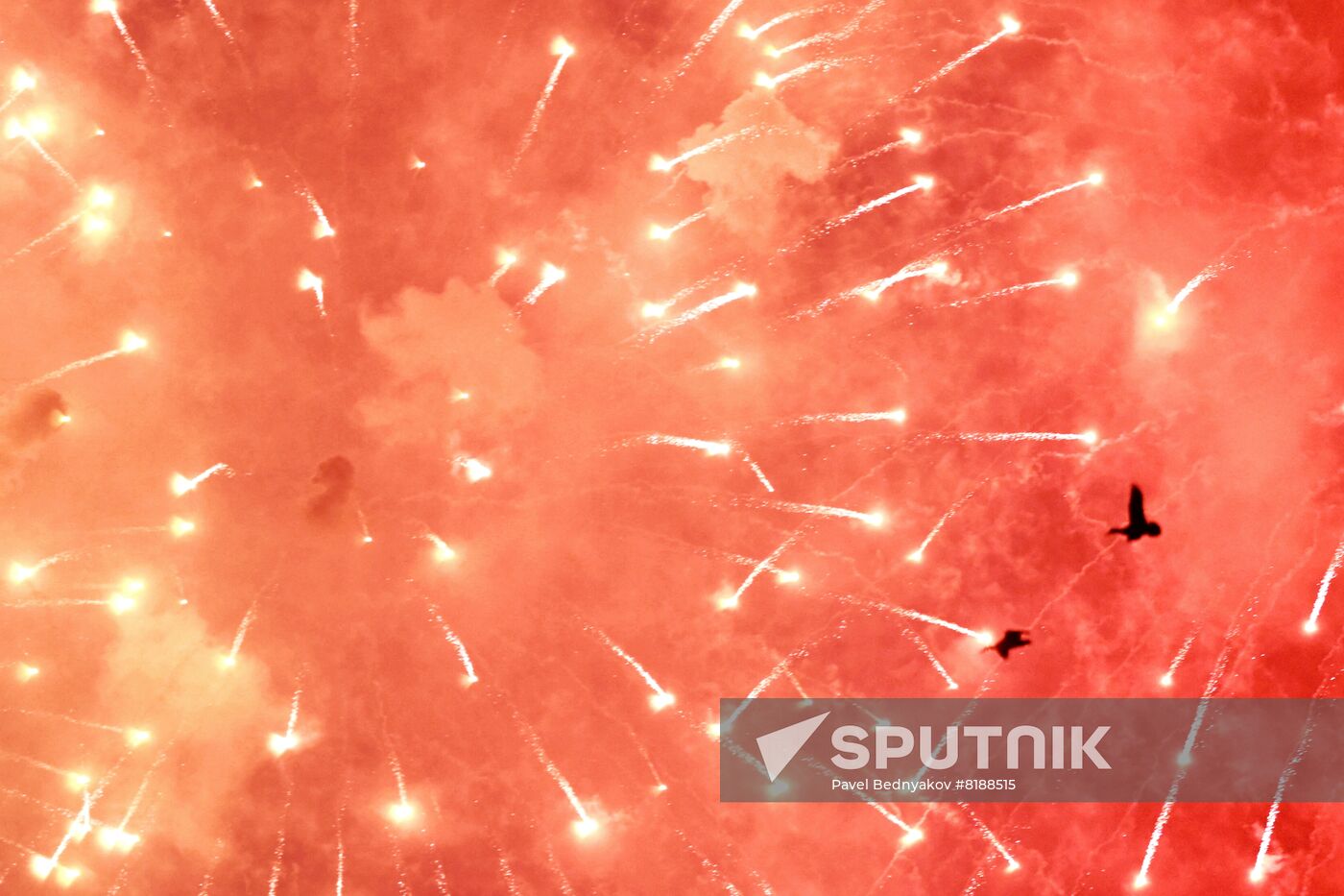 Russia WWII Victory Day Fireworks