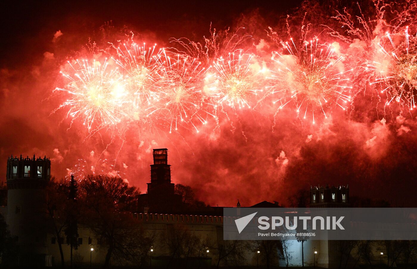 Russia WWII Victory Day Fireworks