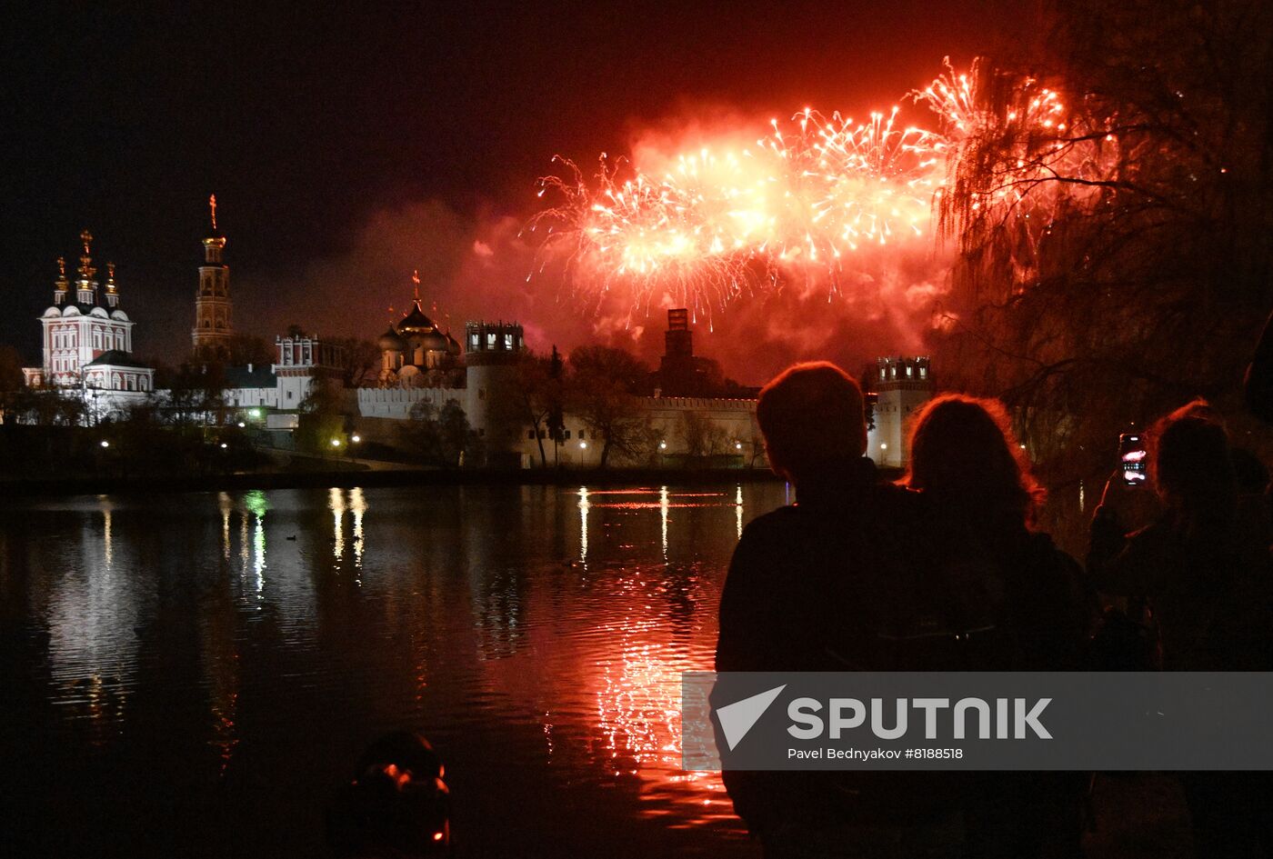 Russia WWII Victory Day Fireworks