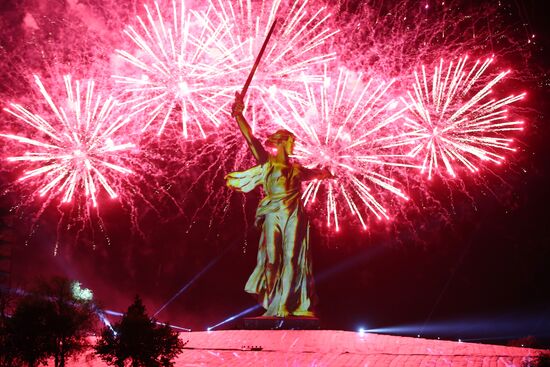 Russia Regions WWII Victory Day Fireworks