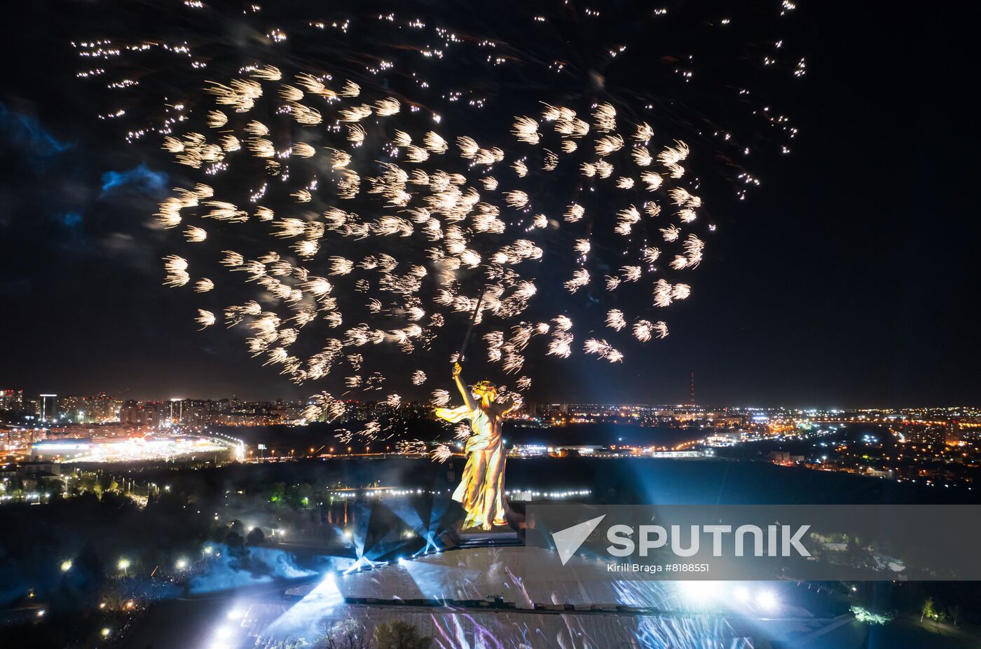 Russia Regions WWII Victory Day Fireworks