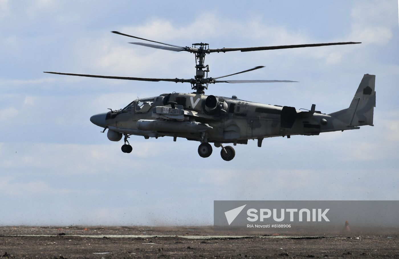 Ukraine Russia Military Operation Helicopter Airfield
