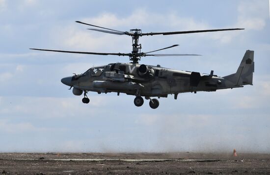 Ukraine Russia Military Operation Helicopter Airfield