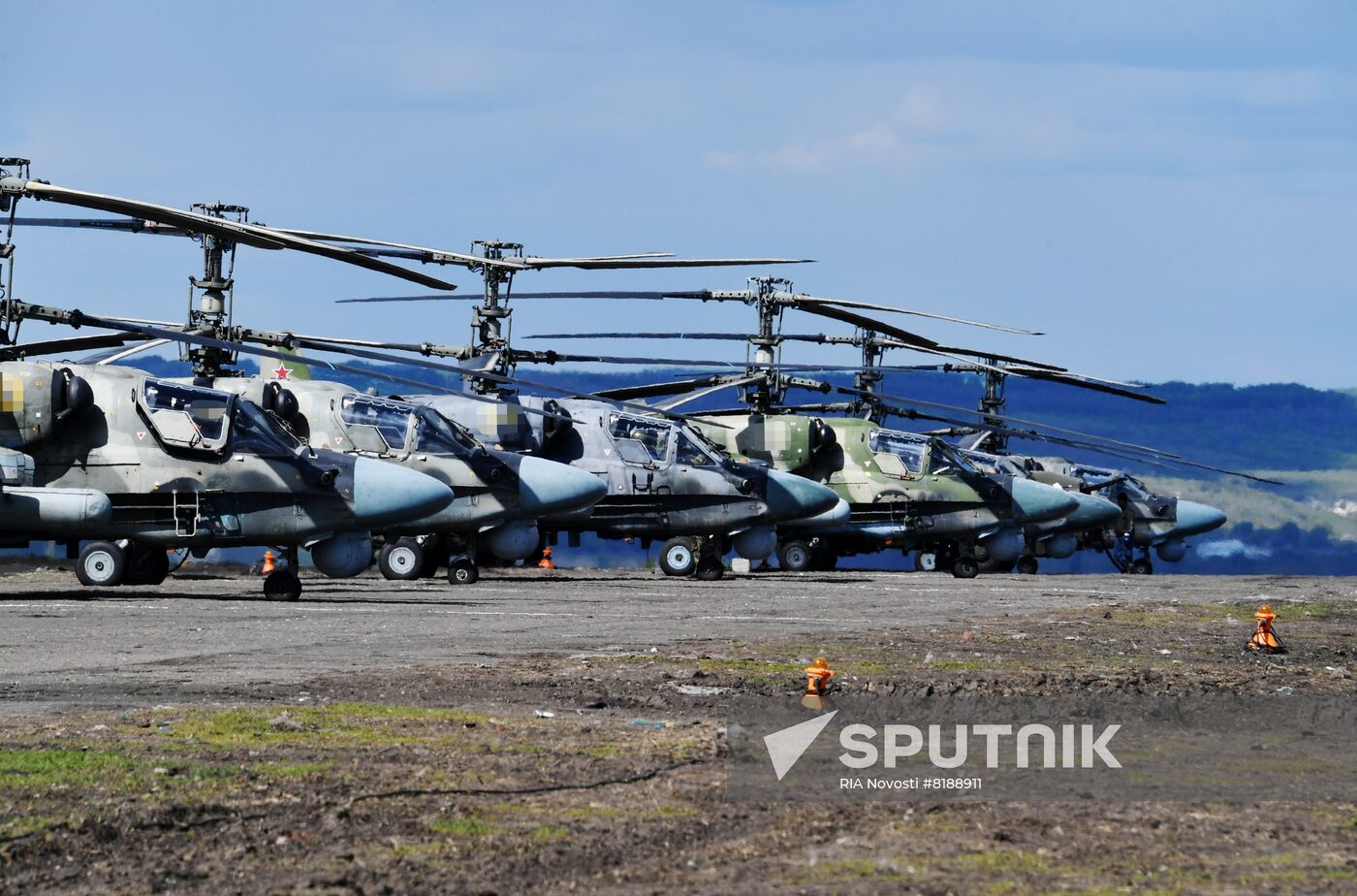 Ukraine Russia Military Operation Helicopter Airfield