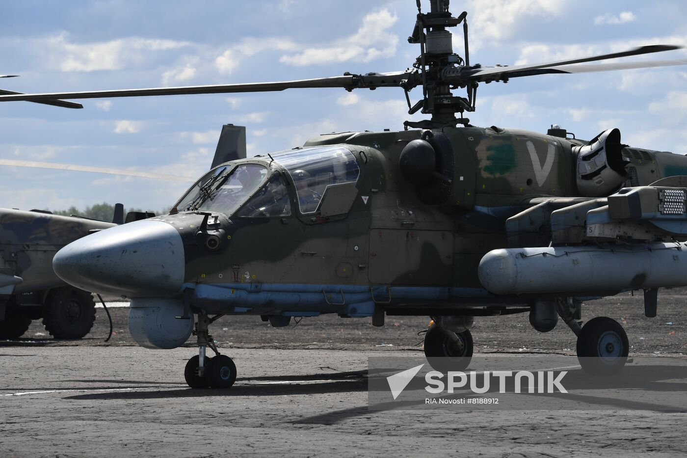 Ukraine Russia Military Operation Helicopter Airfield