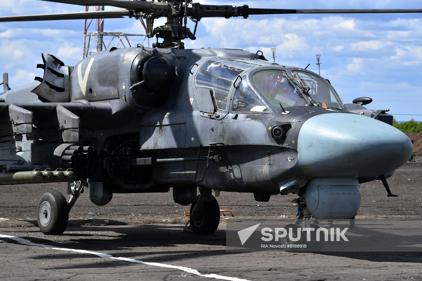 Ukraine Russia Military Operation Helicopter Airfield