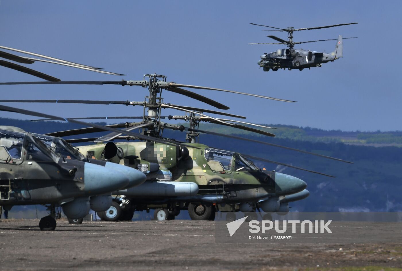 Ukraine Russia Military Operation Helicopter Airfield