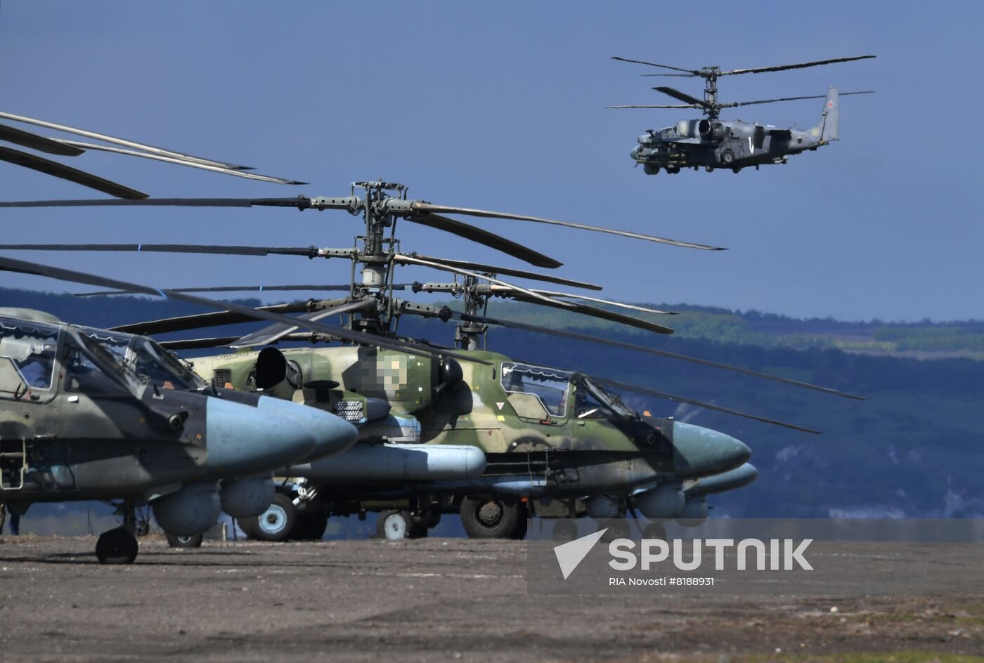 Ukraine Russia Military Operation Helicopter Airfield