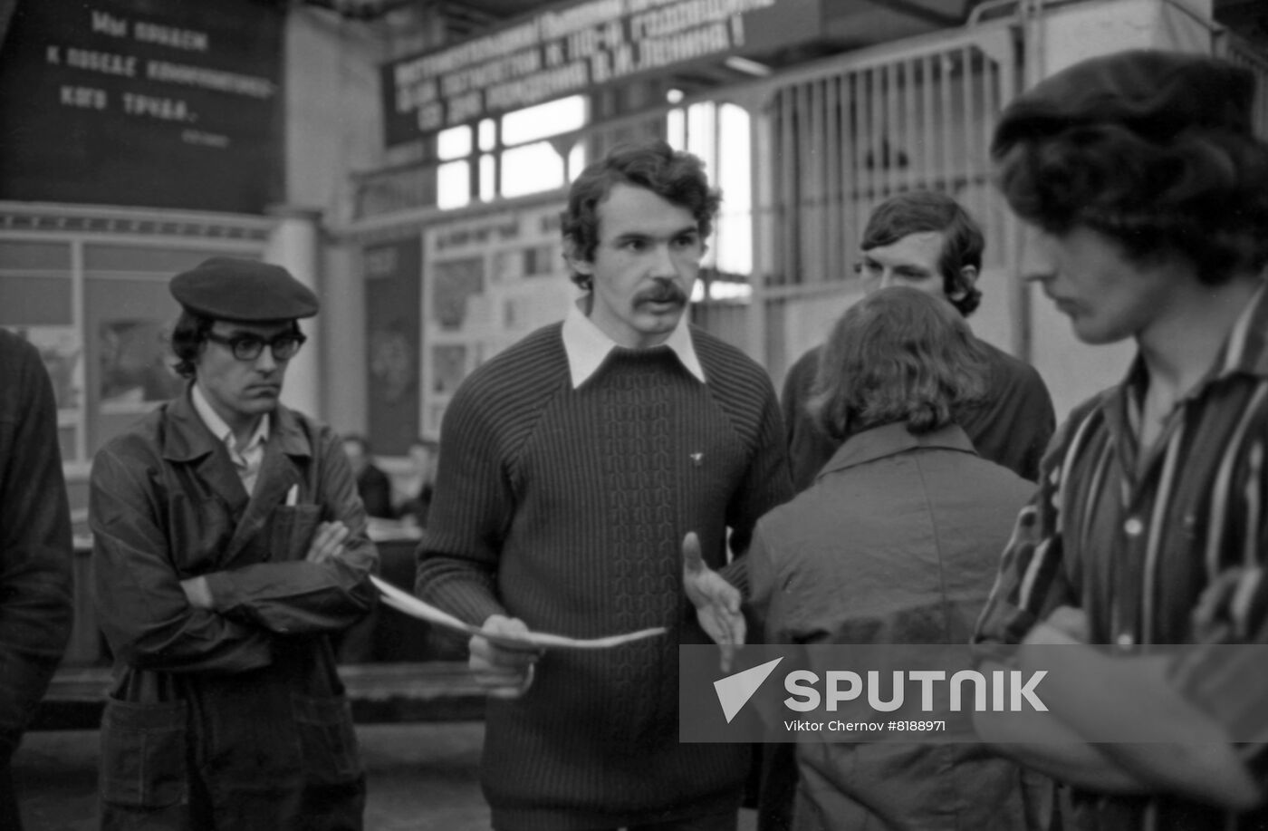 Vasily Blokov, worker of Moscow Electro-Mechanical Plant