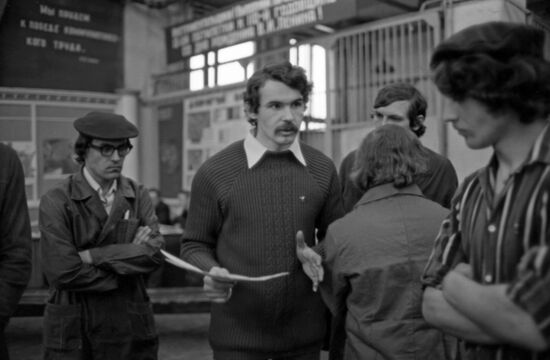 Vasily Blokov, worker of Moscow Electro-Mechanical Plant