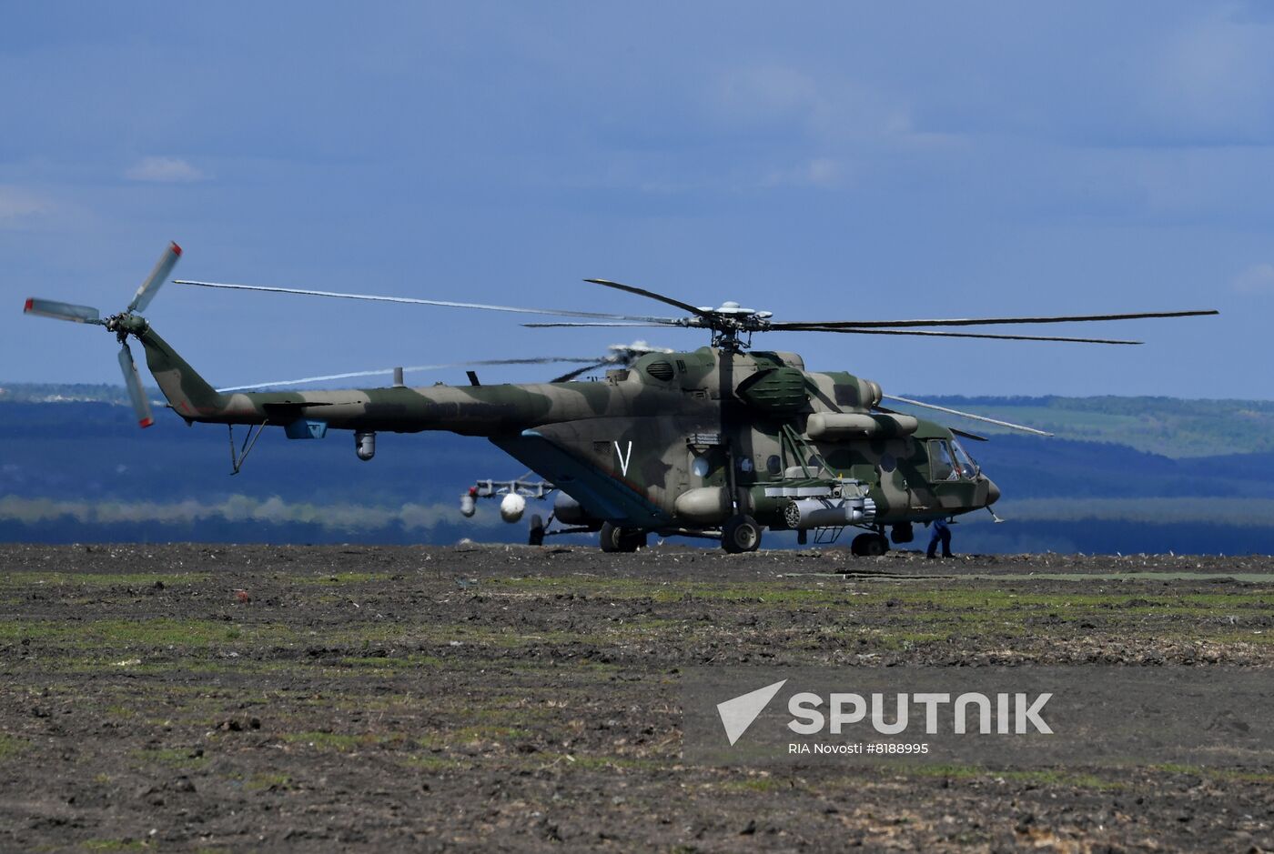 Ukraine Russia Military Operation Helicopter Airfield