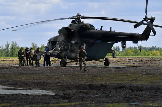 Ukraine Russia Military Operation Helicopter Airfield