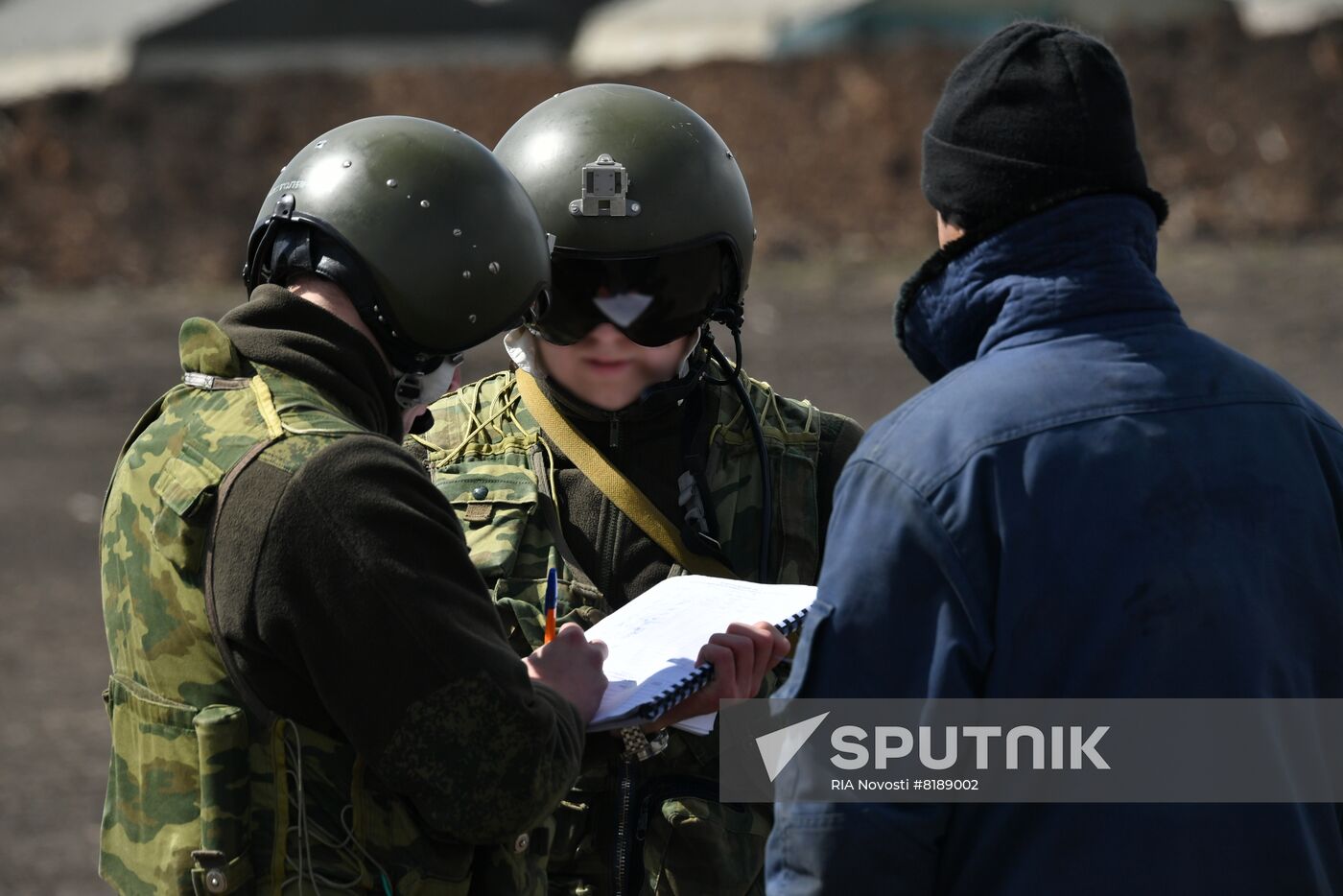 Ukraine Russia Military Operation Helicopter Airfield