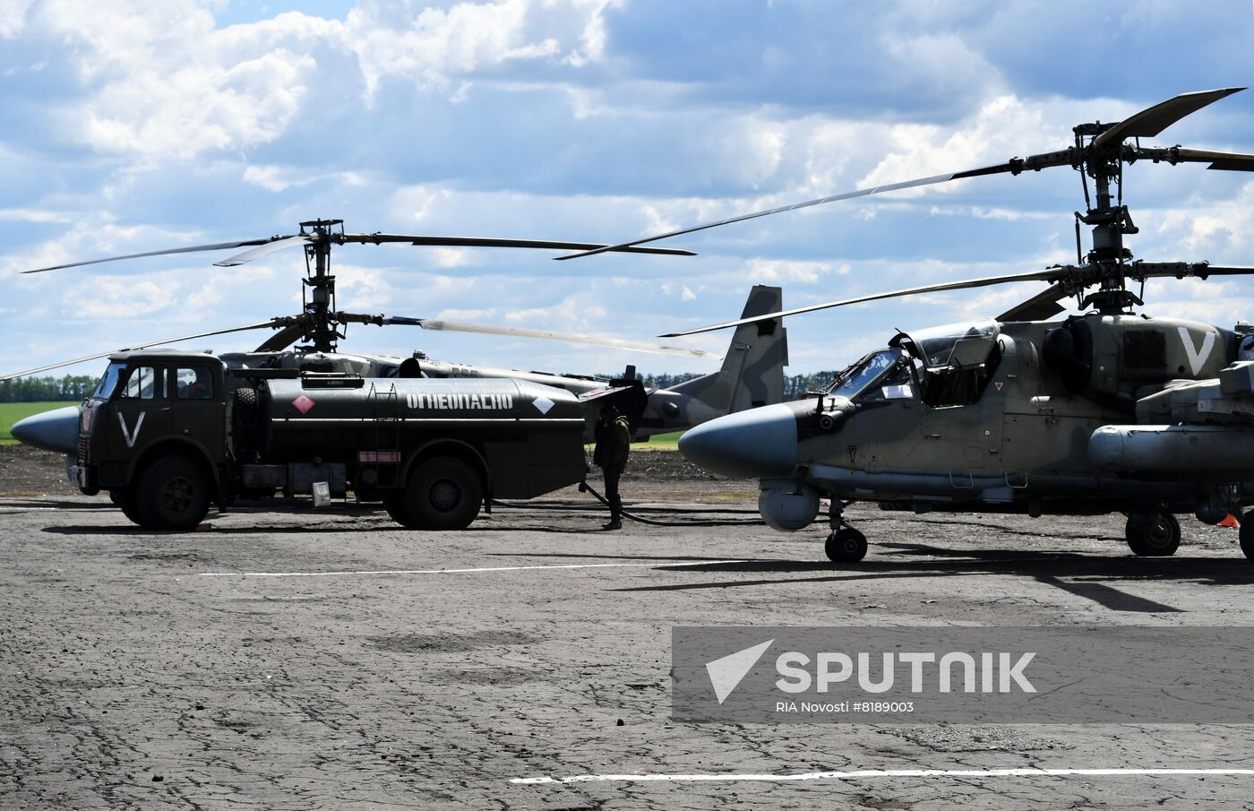 Ukraine Russia Military Operation Helicopter Airfield