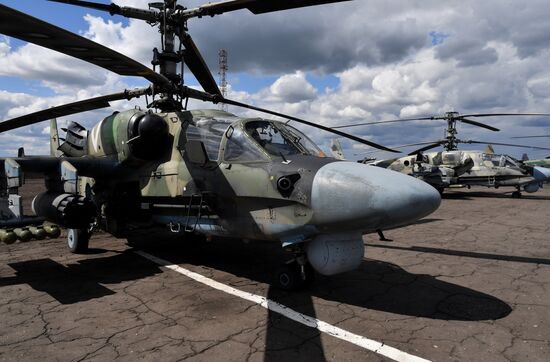 Ukraine Russia Military Operation Helicopter Airfield