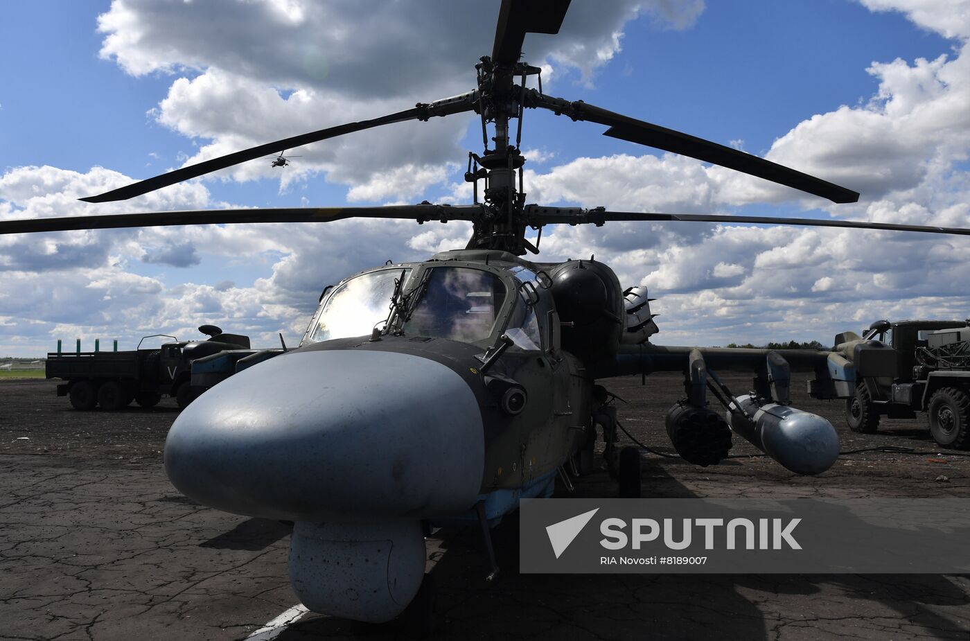 Ukraine Russia Military Operation Helicopter Airfield