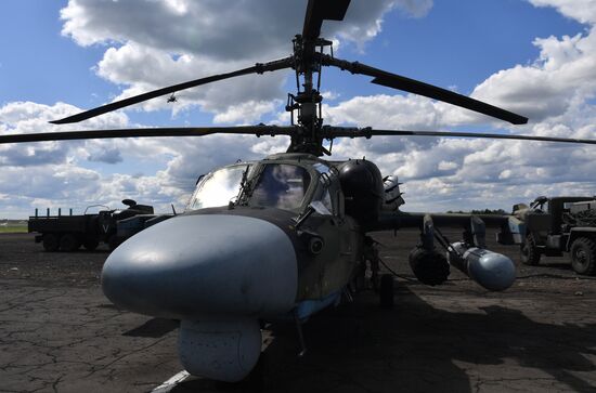 Ukraine Russia Military Operation Helicopter Airfield