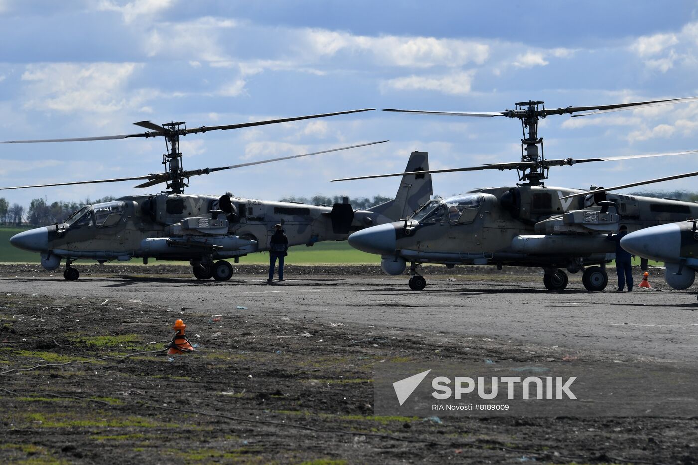Ukraine Russia Military Operation Helicopter Airfield