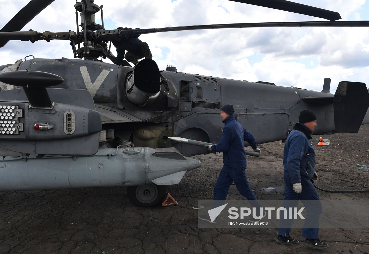 Ukraine Russia Military Operation Helicopter Airfield