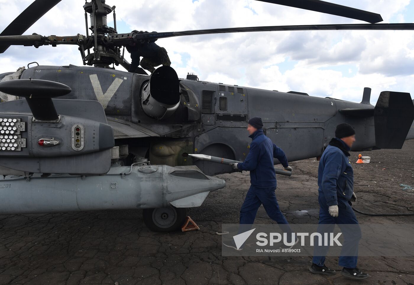 Ukraine Russia Military Operation Helicopter Airfield