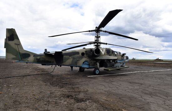 Ukraine Russia Military Operation Helicopter Airfield