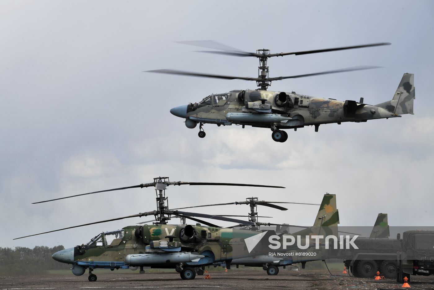 Ukraine Russia Military Operation Helicopter Airfield