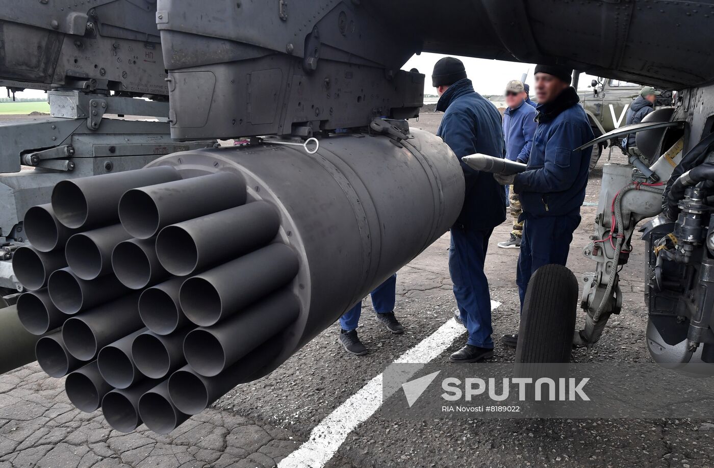 Ukraine Russia Military Operation Helicopter Airfield