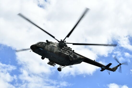 Ukraine Russia Military Operation Helicopter Airfield