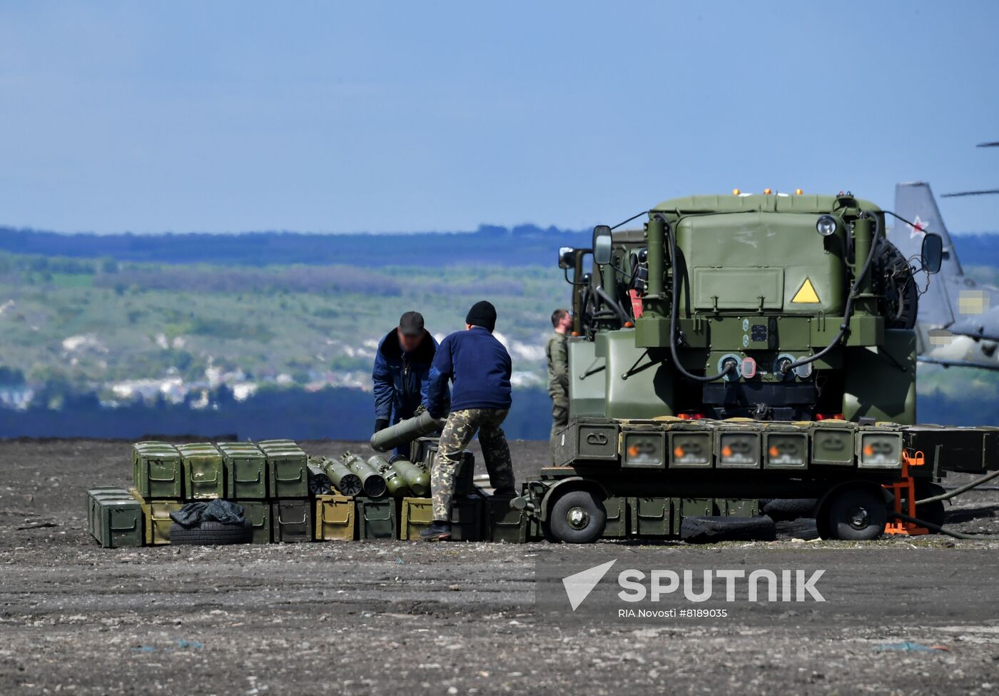 Ukraine Russia Military Operation Helicopter Airfield