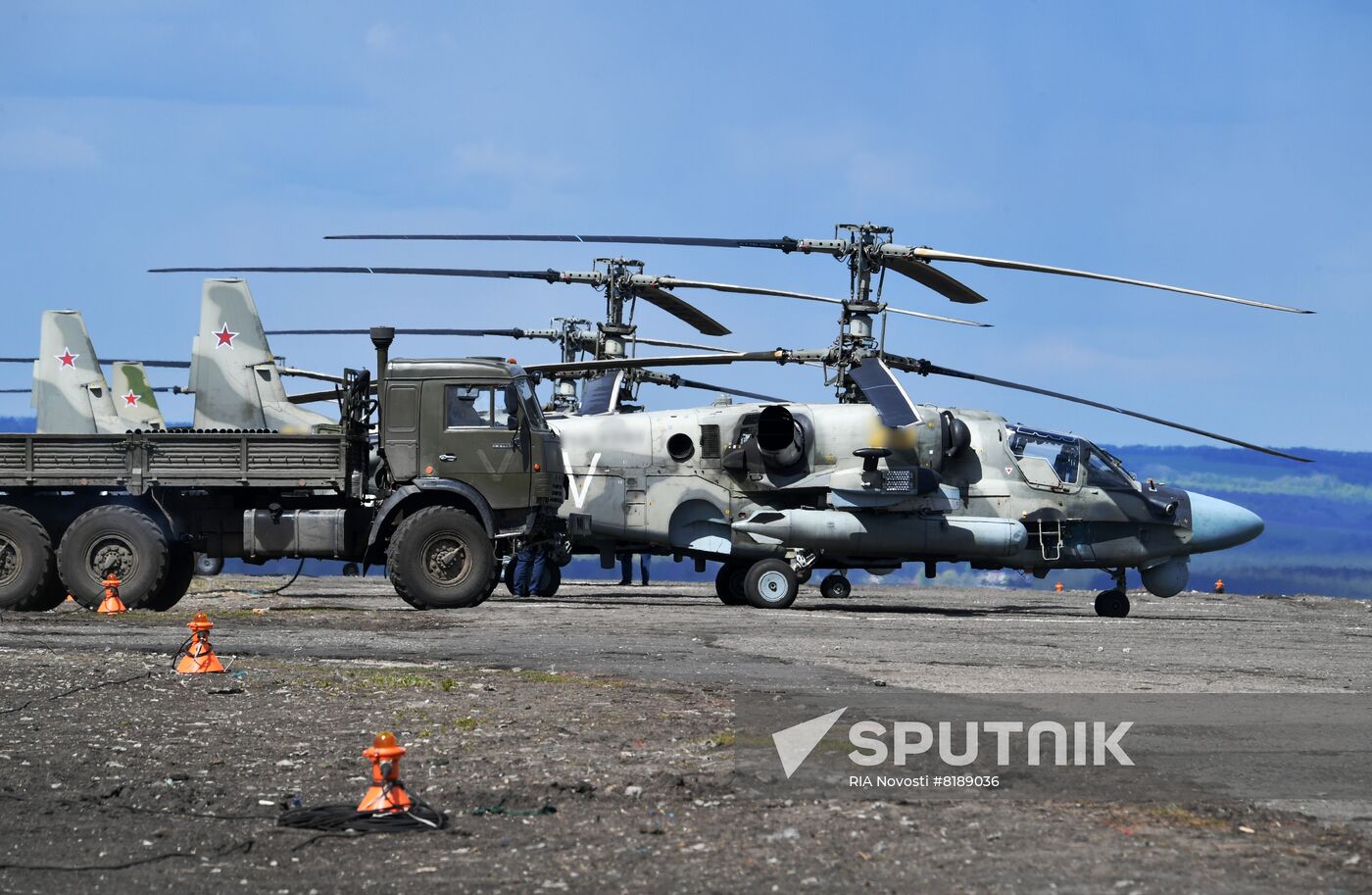 Ukraine Russia Military Operation Helicopter Airfield