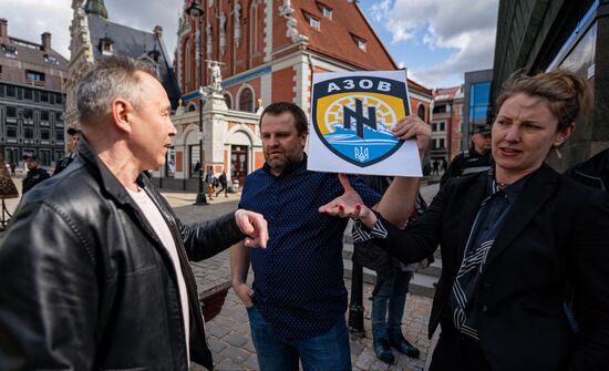 Latvia WWII Soviet Monument Demolition