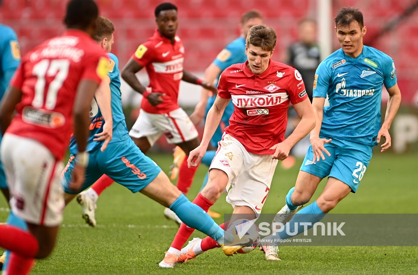 Russia Soccer Premier-League Spartak - Zenit