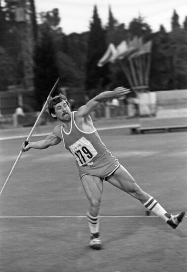 Javelin thrower Alexander Makarov